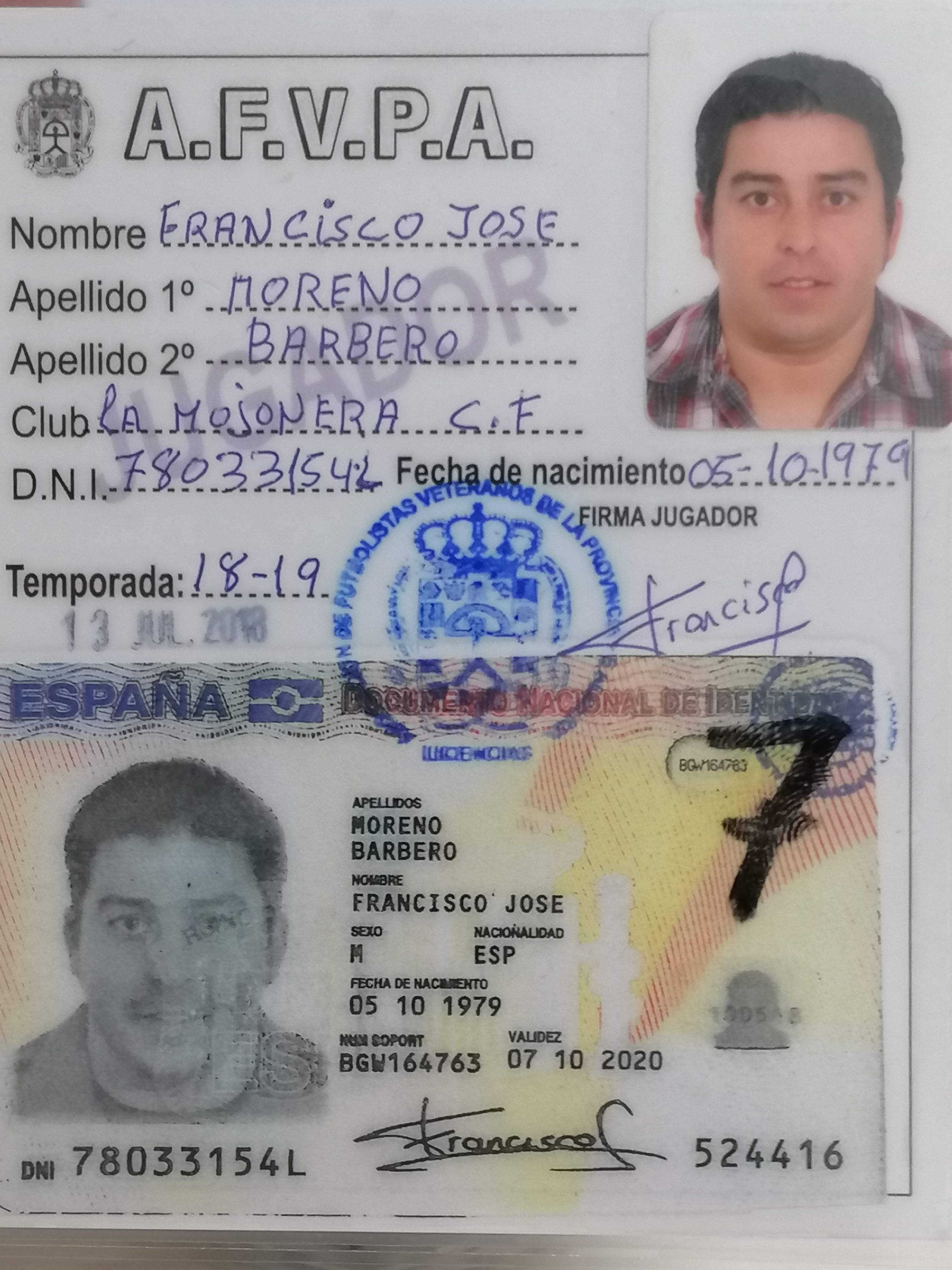 7 - Francisco Jose Moreno Barbero